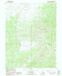 Dog Valley Peak Utah Historical topographic map, 1:24000 scale, 7.5 X 7.5 Minute, Year 1986