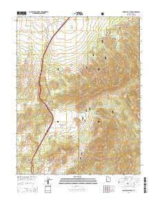 Dog Valley Peak Utah Current topographic map, 1:24000 scale, 7.5 X 7.5 Minute, Year 2014