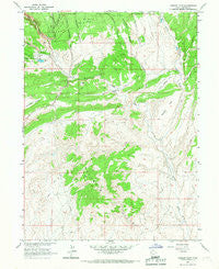 Donkey Flat Utah Historical topographic map, 1:24000 scale, 7.5 X 7.5 Minute, Year 1965