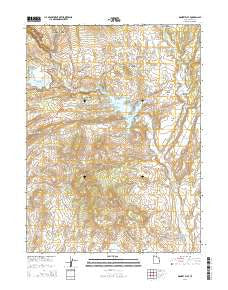 Donkey Flat Utah Current topographic map, 1:24000 scale, 7.5 X 7.5 Minute, Year 2014
