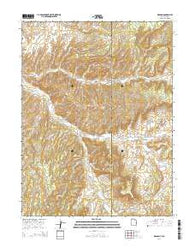 Dragon Utah Current topographic map, 1:24000 scale, 7.5 X 7.5 Minute, Year 2014