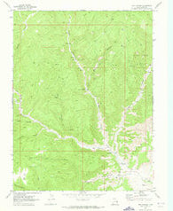 Dry Canyon Utah Historical topographic map, 1:24000 scale, 7.5 X 7.5 Minute, Year 1970