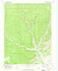 Dry Canyon Utah Historical topographic map, 1:24000 scale, 7.5 X 7.5 Minute, Year 1970