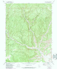 Dry Canyon Utah Historical topographic map, 1:24000 scale, 7.5 X 7.5 Minute, Year 1970