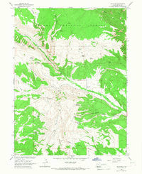 Dry Fork Utah Historical topographic map, 1:24000 scale, 7.5 X 7.5 Minute, Year 1966