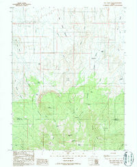 Dry Lakes Peak Utah Historical topographic map, 1:24000 scale, 7.5 X 7.5 Minute, Year 1986