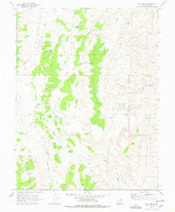 Dry Mesa Utah Historical topographic map, 1:24000 scale, 7.5 X 7.5 Minute, Year 1969