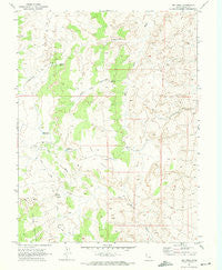 Dry Mesa Utah Historical topographic map, 1:24000 scale, 7.5 X 7.5 Minute, Year 1969