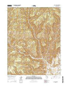 Dry Canyon Utah Current topographic map, 1:24000 scale, 7.5 X 7.5 Minute, Year 2014