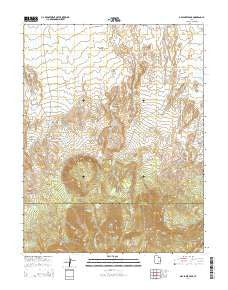 Dry Lakes Peak Utah Current topographic map, 1:24000 scale, 7.5 X 7.5 Minute, Year 2014
