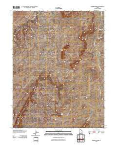 Dubinky Wash Utah Historical topographic map, 1:24000 scale, 7.5 X 7.5 Minute, Year 2010