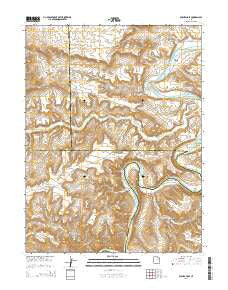 Duches Hole Utah Current topographic map, 1:24000 scale, 7.5 X 7.5 Minute, Year 2014