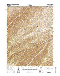 Duchesne SW Utah Current topographic map, 1:24000 scale, 7.5 X 7.5 Minute, Year 2014