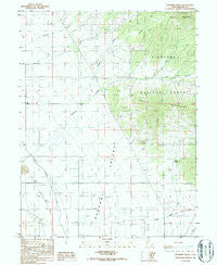 Duggins Creek Utah Historical topographic map, 1:24000 scale, 7.5 X 7.5 Minute, Year 1986