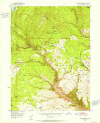 Dyer Mountain Utah Historical topographic map, 1:24000 scale, 7.5 X 7.5 Minute, Year 1950