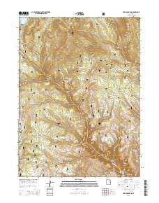Dyer Mountain Utah Current topographic map, 1:24000 scale, 7.5 X 7.5 Minute, Year 2014