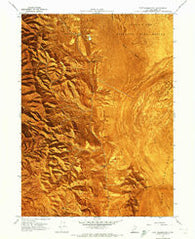 East Promontory Utah Historical topographic map, 1:24000 scale, 7.5 X 7.5 Minute, Year 1967