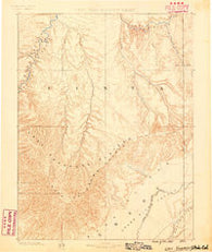 East Tavaputs Colorado Historical topographic map, 1:250000 scale, 1 X 1 Degree, Year 1885