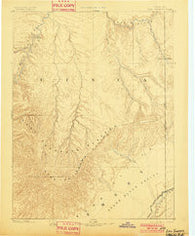 East Tavaputs Colorado Historical topographic map, 1:250000 scale, 1 X 1 Degree, Year 1885