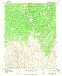 East of The Navajo Utah Historical topographic map, 1:24000 scale, 7.5 X 7.5 Minute, Year 1968