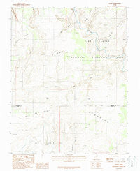 Egypt Utah Historical topographic map, 1:24000 scale, 7.5 X 7.5 Minute, Year 1987