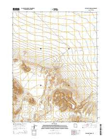Elephant Knoll Utah Current topographic map, 1:24000 scale, 7.5 X 7.5 Minute, Year 2014