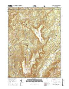 Elizabeth Mountain Utah Current topographic map, 1:24000 scale, 7.5 X 7.5 Minute, Year 2014