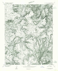 Elk Ridge 2 NE Utah Historical topographic map, 1:24000 scale, 7.5 X 7.5 Minute, Year 1954