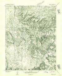 Emery 4 NE Utah Historical topographic map, 1:24000 scale, 7.5 X 7.5 Minute, Year 1953