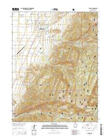 Ephraim Utah Current topographic map, 1:24000 scale, 7.5 X 7.5 Minute, Year 2014