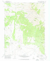 Erickson Knoll Utah Historical topographic map, 1:24000 scale, 7.5 X 7.5 Minute, Year 1971