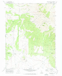 Erickson Knoll Utah Historical topographic map, 1:24000 scale, 7.5 X 7.5 Minute, Year 1971