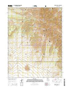 Erickson Knoll Utah Current topographic map, 1:24000 scale, 7.5 X 7.5 Minute, Year 2014