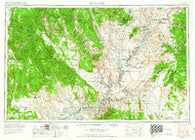 Escalante Utah Historical topographic map, 1:250000 scale, 1 X 2 Degree, Year 1956