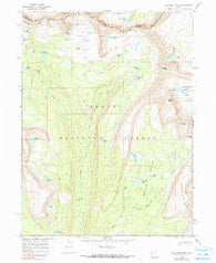 Explorer Peak Utah Historical topographic map, 1:24000 scale, 7.5 X 7.5 Minute, Year 1967
