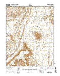 Factory Butte Utah Current topographic map, 1:24000 scale, 7.5 X 7.5 Minute, Year 2014
