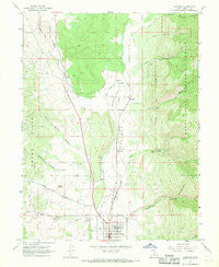 Fairview Utah Historical topographic map, 1:24000 scale, 7.5 X 7.5 Minute, Year 1967