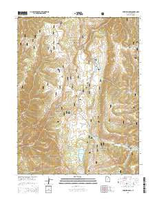 Fairview Lakes Utah Current topographic map, 1:24000 scale, 7.5 X 7.5 Minute, Year 2014