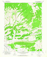 Farm Creek Peak Utah Historical topographic map, 1:24000 scale, 7.5 X 7.5 Minute, Year 1962