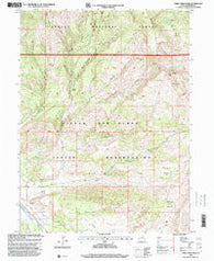 Farm Creek Peak Utah Historical topographic map, 1:24000 scale, 7.5 X 7.5 Minute, Year 1996