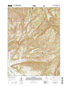 Farm Creek Peak Utah Current topographic map, 1:24000 scale, 7.5 X 7.5 Minute, Year 2014