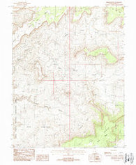 Fiddler Butte Utah Historical topographic map, 1:24000 scale, 7.5 X 7.5 Minute, Year 1988
