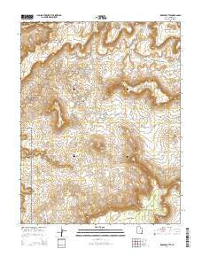 Fiddler Butte Utah Current topographic map, 1:24000 scale, 7.5 X 7.5 Minute, Year 2014