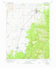 Fillmore Utah Historical topographic map, 1:62500 scale, 15 X 15 Minute, Year 1962