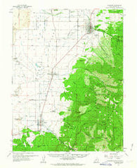 Fillmore Utah Historical topographic map, 1:62500 scale, 15 X 15 Minute, Year 1962