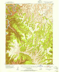 Firewater Canyon Utah Historical topographic map, 1:62500 scale, 15 X 15 Minute, Year 1953