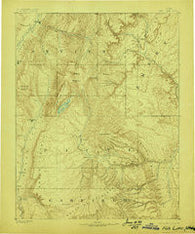 Fish Lake Utah Historical topographic map, 1:250000 scale, 1 X 1 Degree, Year 1896