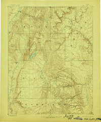 Fish Lake Utah Historical topographic map, 1:250000 scale, 1 X 1 Degree, Year 1896