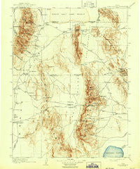Fish Springs Utah Historical topographic map, 1:250000 scale, 1 X 1 Degree, Year 1910