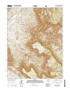 Fisher Towers Utah Current topographic map, 1:24000 scale, 7.5 X 7.5 Minute, Year 2014